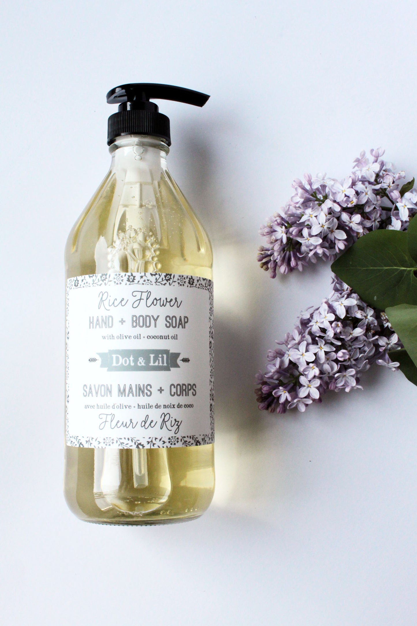 DOT & LIL - Savon mains & Corps Fleur de Riz